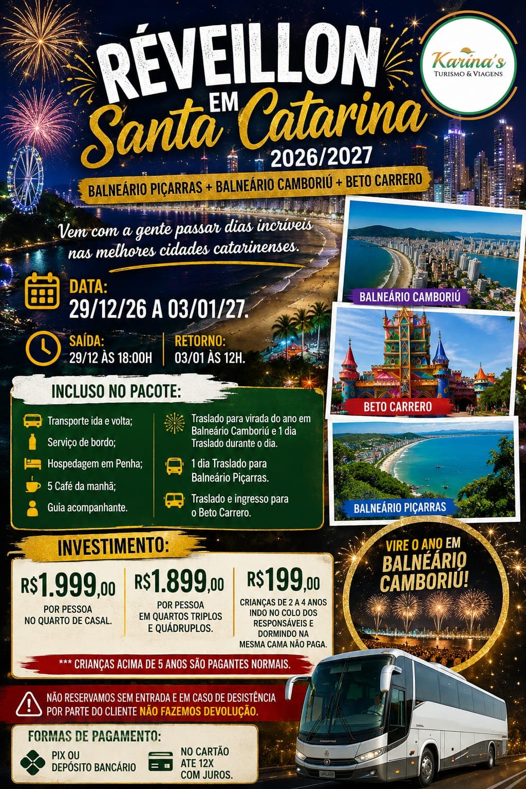 PACOTE DE RÉVEILLON 20 27
