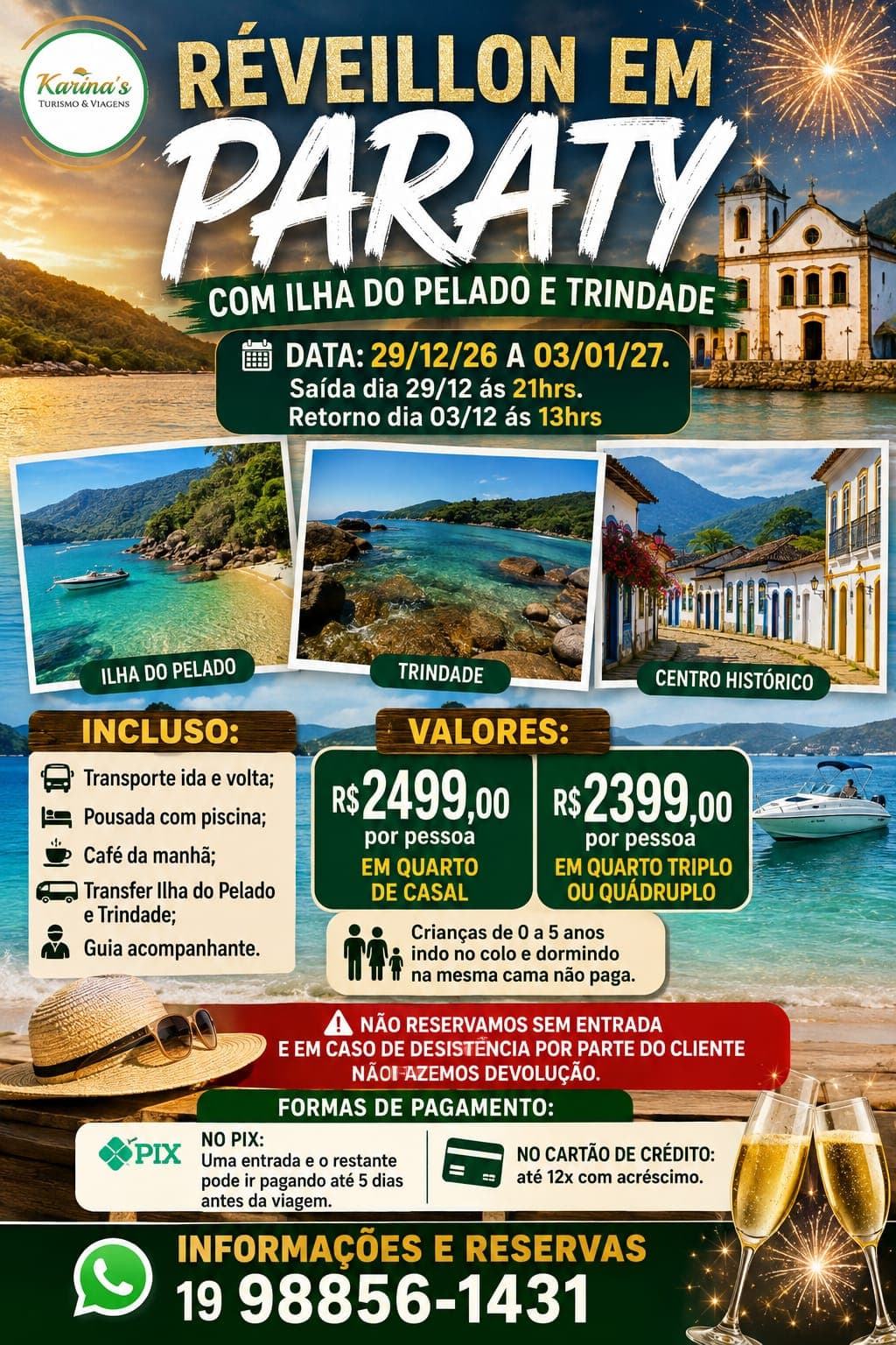 PACOTE RÉVEILLON PARATY