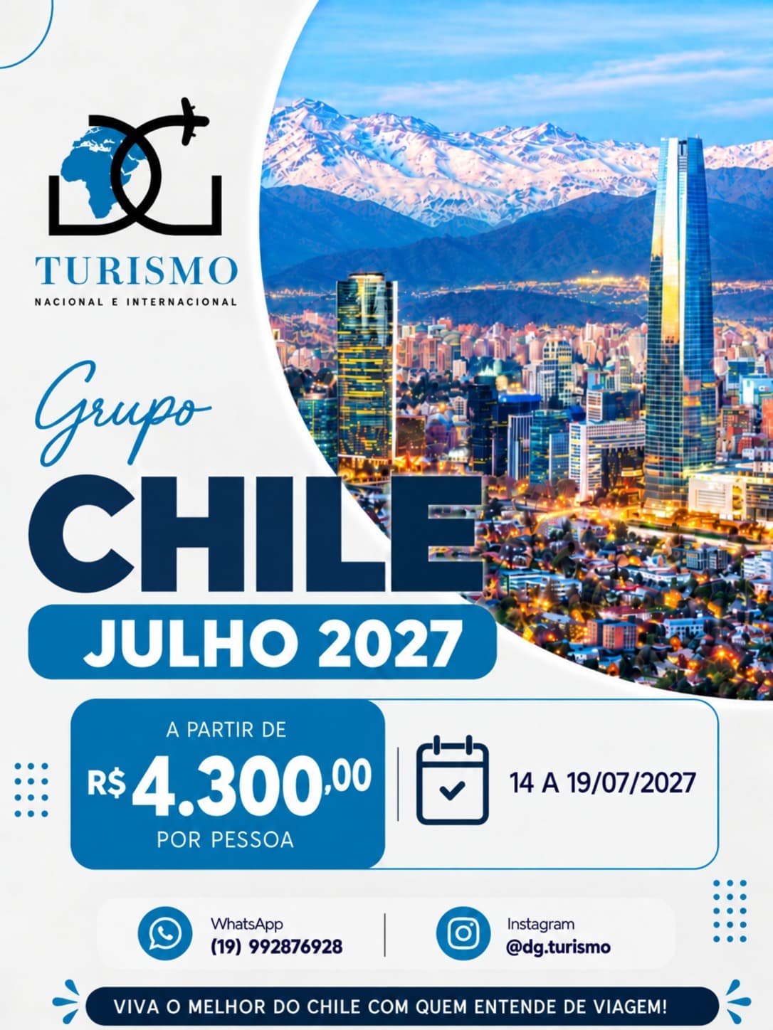 GRUPO CHILE DG TURISMO – JULHO 2027